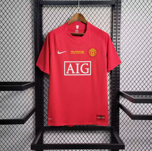 Camisola Principal Manchester United 2007/08