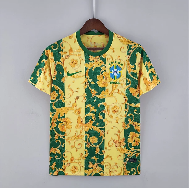 Camisola special edition yellow green flower Brasil 2022