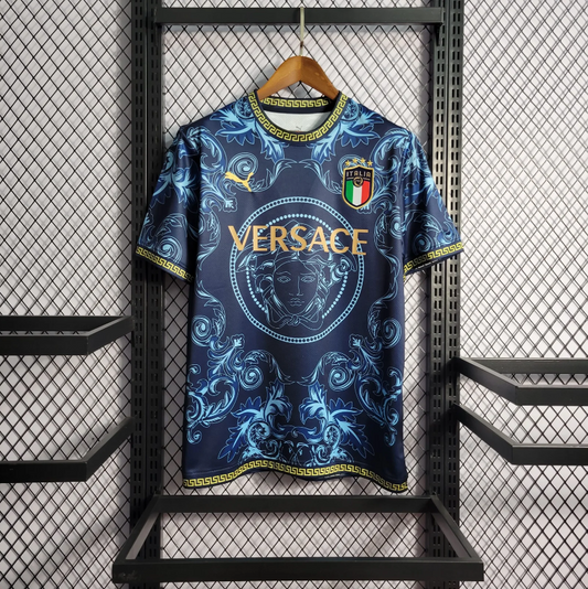 Camisola Itália X Versace Azul 2022