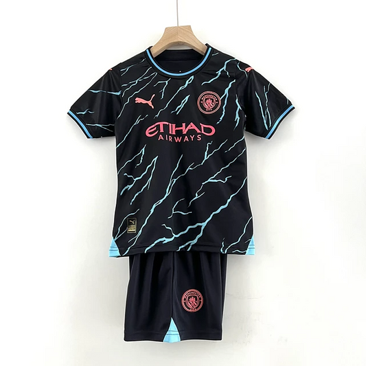 Kit Criança Terceiro Manchester City 2023/24