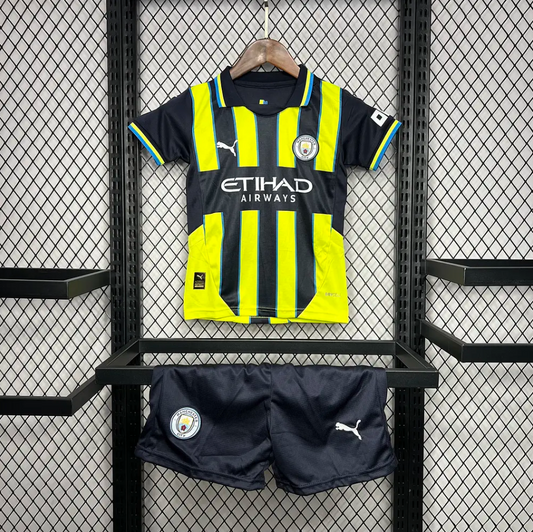 Kit Criança Secundária Manchester City 2024/25