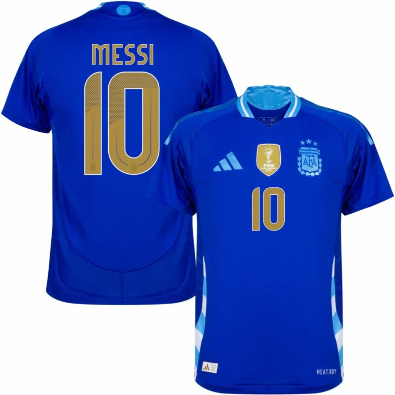 Camisola Alternativa Argentina "Messi 10" c/ patch campeão mundial