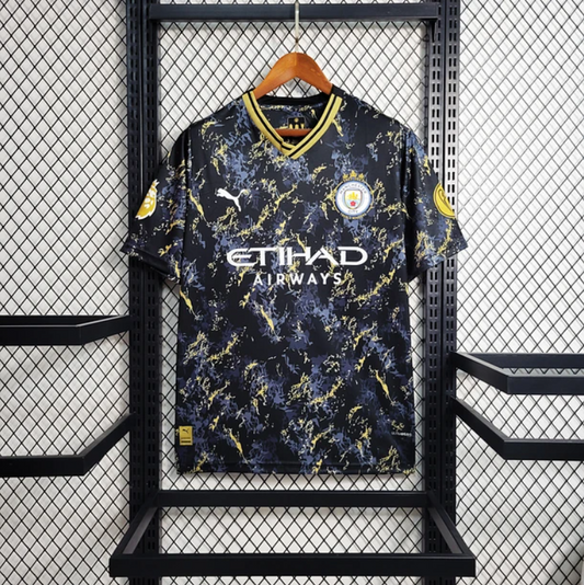 Camisola Black Gold Edition Manchester City 2023/24