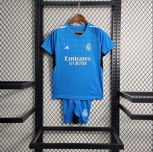 Kit Criança GK Blue Real Madrid 2023/24